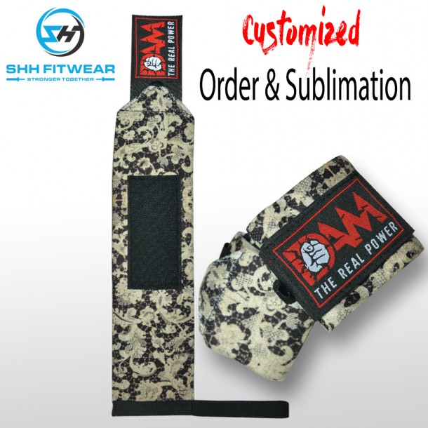 weight lifting Flower wrist wraps Heavy-duty shh Elastic wrist wrap Cross Fit Bodybuilding Gym Training W119